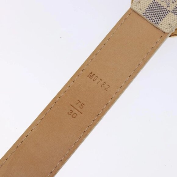 LOUIS VUITTON Damier Azur Ceinture Mini Belt 34.3"" M9782 LV Auth - Picture 9 of 15